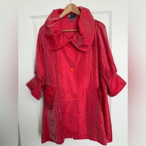 - Damee inc. vtg pink shimmery women med jacket